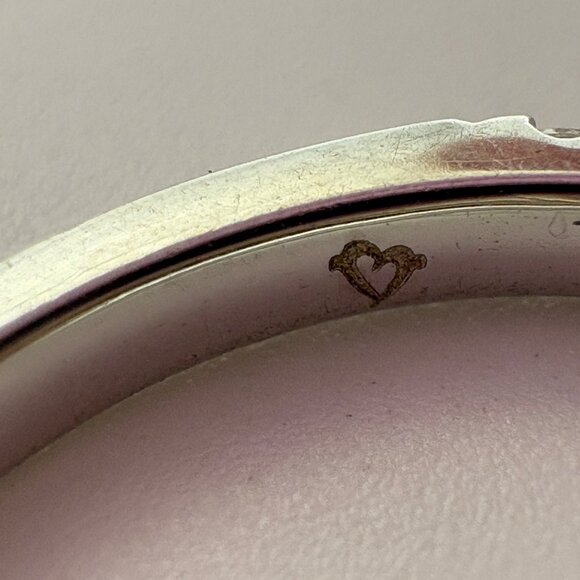 VTG Sterling Silver 925 Cubic Zirconia Pavé Set Band Statement Ring Size 6.5 - Picture 6 of 9